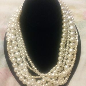15 pearl necklaces 1 has sterling clasp